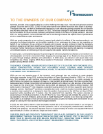 Letter to the Owners of Our Company