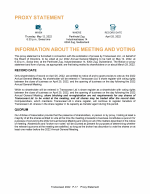 Information About the Meeting and Voting