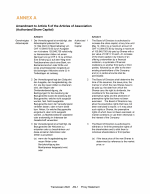 Annex A - Amendment to Article 5 of the Articles of Association