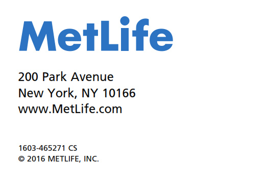 MetLife 200 Park Avenue New York, NY 10166 www.MetLife.com