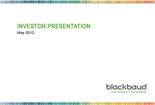Blackbaud Investor Presentation