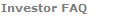 Investor FAQs