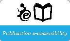 Logo : Publication e-accessibility.