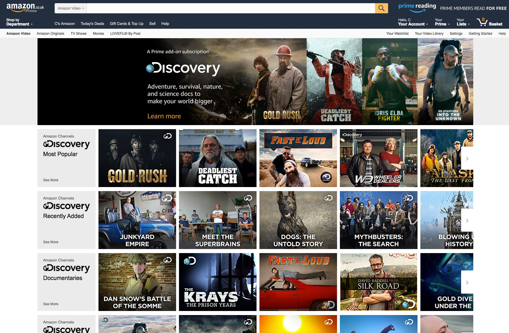 Amazon Channels Launches in the UK