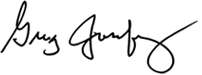 Signature of Gregory P. Josefowicz