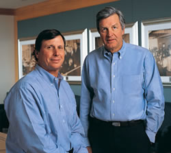 James C. Kennedy, Chairman of the Board and James O. Robbins, President and CEO