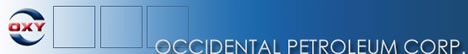 Occidental Petroleum Corporation Web Site