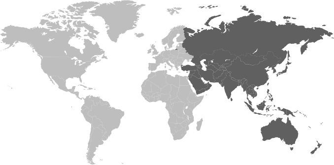 Asia / Oceania Map