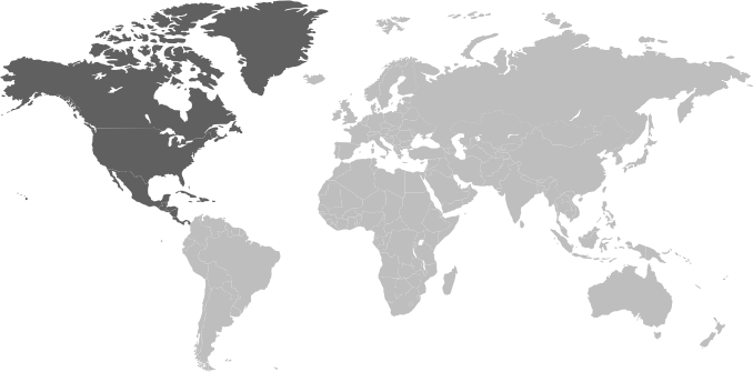AMÉRICA DO NORTE/CENTRAL Map