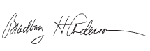 Bradbury H. Anderson's Signature