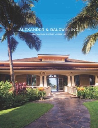 2012 Alexander & Baldwin Annual Report