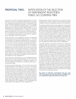 Proposal Two: Ratification of the Selection of Independent Registered Public Accounting Firm