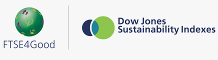 FTSE4Good and Dow Jones Sustainability Indexes logos