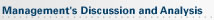 Management's Discussion and Analysis