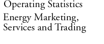 Energy Marketing, Services and Trading