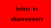 Letter to Shareowners