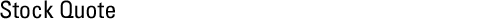 Stock Quote