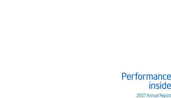 2007 Annual Report - Performance inside
