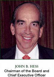John B. Hess, Chairman of the Board and Chief Executive Officer