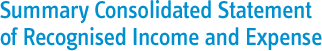 Summary Consolidated Statement of Recognised Income and Expense