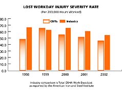 Lost Workday Injury Severity Rate Chart