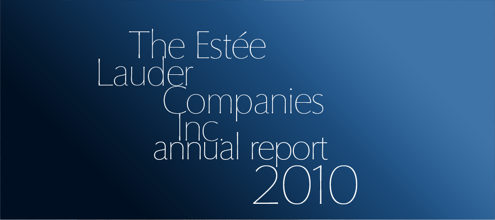 The Estee Lauder Companies Inc. Annual Report 2010
