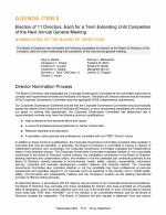 Agenda Item 6. Election of 11 Directors, Each for a Term Extending Until Completion of the Next Annual General Meeting