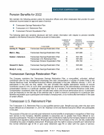 - Pension Benefits for 2022