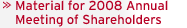 2008 Annual Meeting of Shareholders