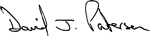 David J. Paterson Signature