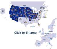 Map of U.S. Bancorp's Locations - click to enlarge