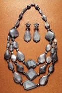 Necklace and earrings