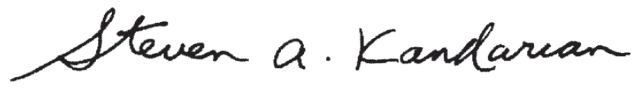 Steven A. Kandarian Signature