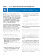 Proposal 2 - Ratification of Appointment of the Independent Auditor