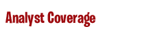 Analyst Coverage