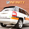 Infinity Corp. service vehicle