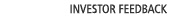 investor Feedback