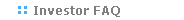 Investor FAQs