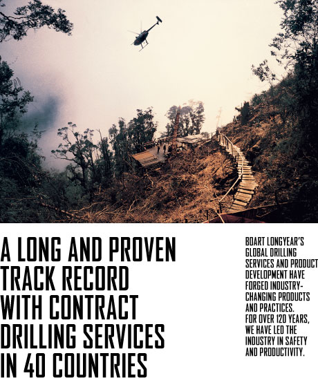 A long and proven track record with contract drilling services in 40 countries