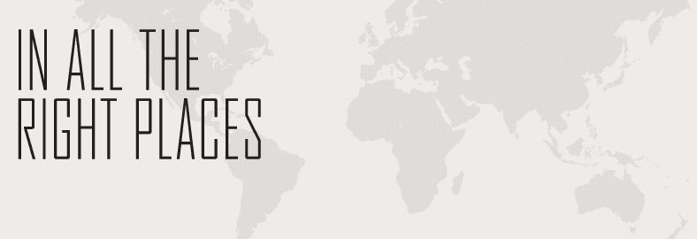 In all the right places