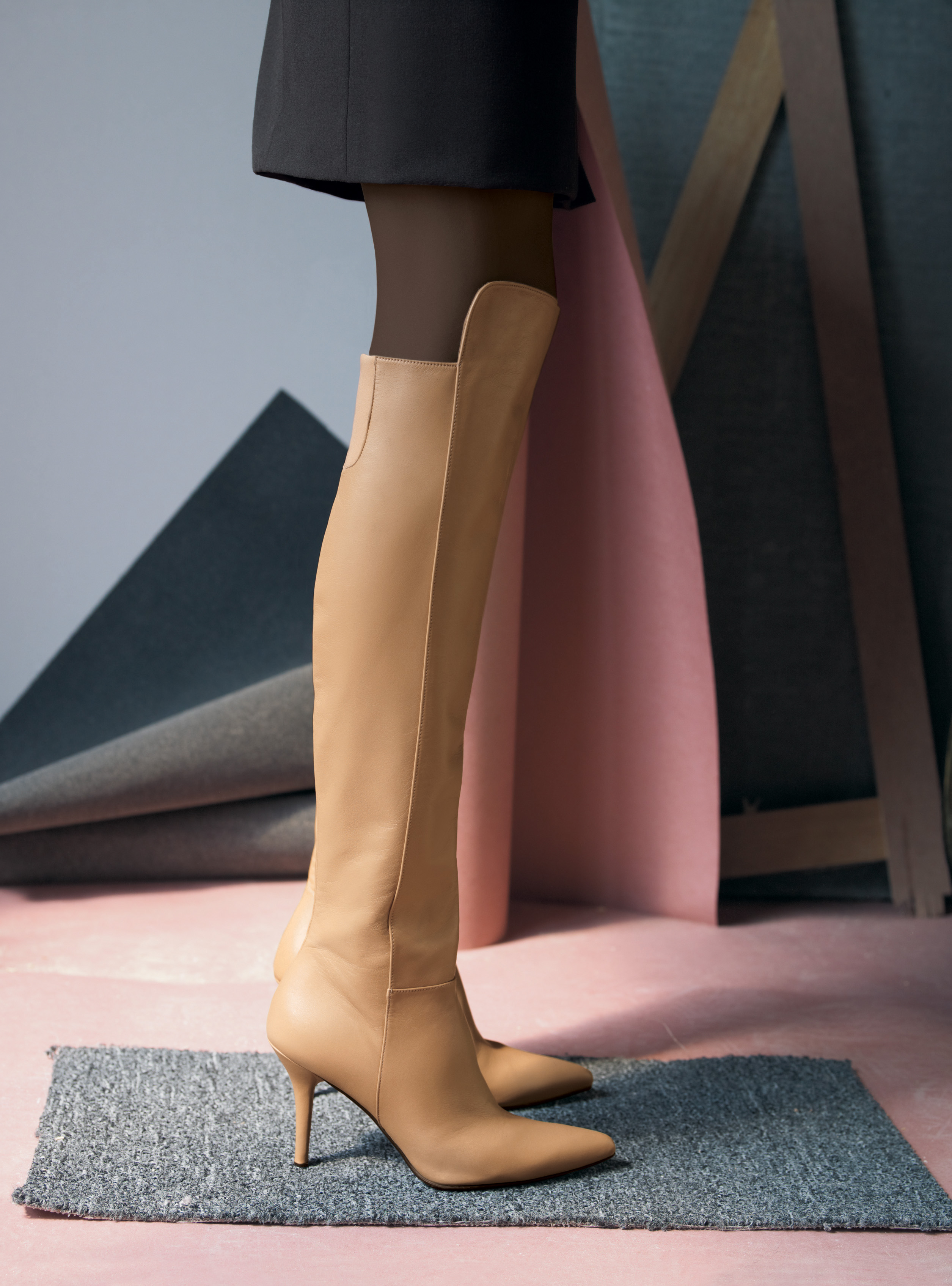 ‘Vigorous’ over-the-knee boot, leather, almond butter calf, $595. In Salon Shoes at Nordstrom and online at nordstrom.com. ‘Vigorous’ over-the-knee boot, leather, almond butter calf, $595. In Salon Shoes at Nordstrom and online at nordstrom.com.