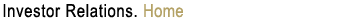Investor Relations Home