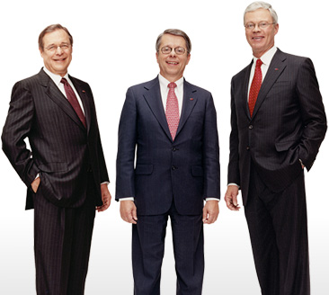 Bruce L. Hammonds, President, Bank of America Card Services, Gregory L. Curl, Vice Chairman of Corporate Development, and J. Steele Alphin, Chief Administrative Officer