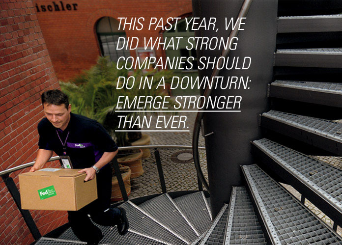 This past year, we did what strong companies should do in a downturn: emerge stronger than ever.