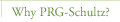Why PRG-Schultz?
