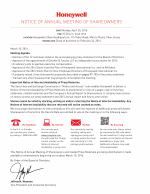 Notice of Annual Meeting of Shareowners