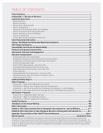 Table of Contents