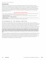 Attendance at the Annual Meeting