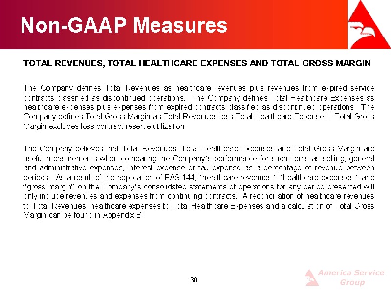 Non Gaap Measures 8225