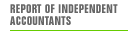 Report of Independant Accountants